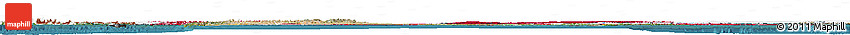 Flag Horizon Map of Canada, satellite outside, flag rotated