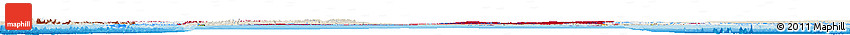 Flag Horizon Map of Canada, shaded relief outside, flag aligned to the middle