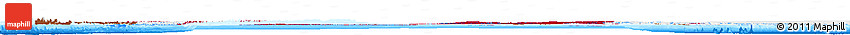 Flag Horizon Map of Canada, single color outside, bathymetry sea, flag aligned to the middle