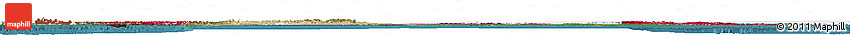 Flag Horizon Map of Canada, single color outside, satellite sea