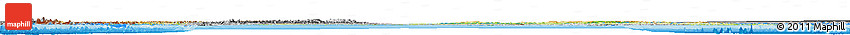 Physical Horizon Map of Canada, desaturated, land only
