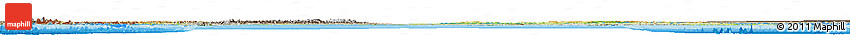 Physical Horizon Map of Canada, semi-desaturated, land only