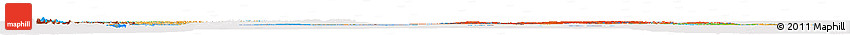 Political Horizon Map of Canada, cropped outside