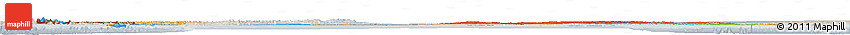 Political Horizon Map of Canada, lighten, semi-desaturated