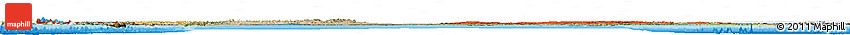 Political Horizon Map of Canada, satellite outside, bathymetry sea