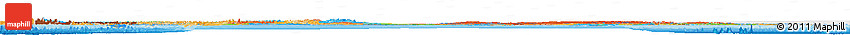 Political Horizon Map of Canada, single color outside