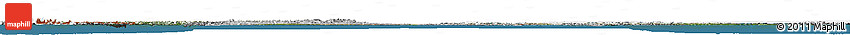 Satellite Horizon Map of Canada, desaturated, land only