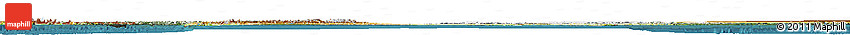 Satellite Horizon Map of Canada, physical outside, satellite sea