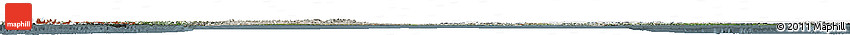 Satellite Horizon Map of Canada, semi-desaturated