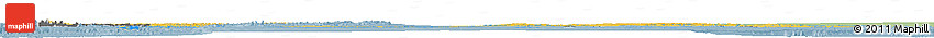 Savanna Style Horizon Map of Canada, single color outside