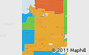 Political 3D Map of Division No.  1