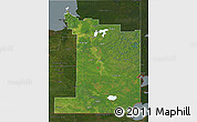 Satellite 3D Map of Division No.  1, darken
