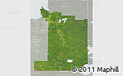 Satellite 3D Map of Division No.  1, lighten, semi-desaturated