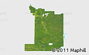Satellite 3D Map of Division No.  1, single color outside
