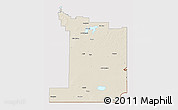 Shaded Relief 3D Map of Division No.  1, cropped outside