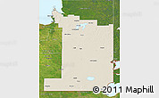 Shaded Relief 3D Map of Division No.  1, satellite outside
