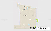 Shaded Relief 3D Map of Division No.  1, single color outside