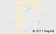 Classic Style Map of Division No.  1, single color outside