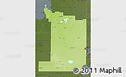 Physical Map of Division No.  1, darken