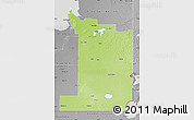 Physical Map of Division No.  1, desaturated