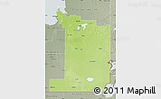 Physical Map of Division No.  1, semi-desaturated