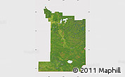 Satellite Map of Division No.  1, cropped outside