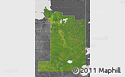 Satellite Map of Division No.  1, desaturated