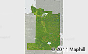Satellite Map of Division No.  1, lighten, semi-desaturated
