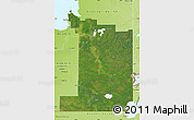 Satellite Map of Division No.  1, physical outside