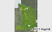 Satellite Map of Division No.  1, semi-desaturated