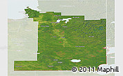 Satellite Panoramic Map of Division No.  1, lighten