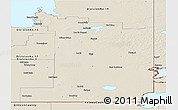 Shaded Relief Panoramic Map of Division No.  1