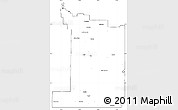 Blank Simple Map of Division No.  1, cropped outside