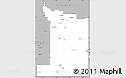 Gray Simple Map of Division No.  1