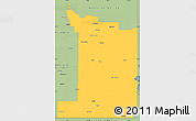 Savanna Style Simple Map of Division No.  1