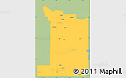 Savanna Style Simple Map of Division No.  1, single color outside