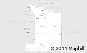 Silver Style Simple Map of Division No.  1