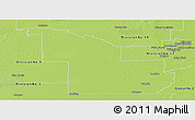 Physical Panoramic Map of Division No. 10