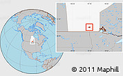 Gray Location Map of Division No. 11, highlighted parent region