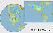 Savanna Style Location Map of Division No. 11, within the entire country