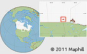 Savanna Style Location Map of Division No. 11, highlighted country