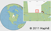 Savanna Style Location Map of Division No. 11, highlighted parent region