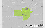 Physical Map of Division No. 11, lighten, desaturated