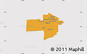Political Map of Division No. 11, cropped outside