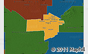Political Map of Division No. 11, darken