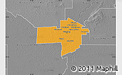 Political Map of Division No. 11, desaturated