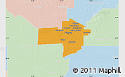 Political Map of Division No. 11, lighten