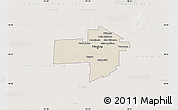 Shaded Relief Map of Division No. 11, lighten
