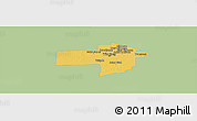 Savanna Style Panoramic Map of Division No. 11, single color outside