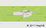 Shaded Relief Panoramic Map of Division No. 11, physical outside